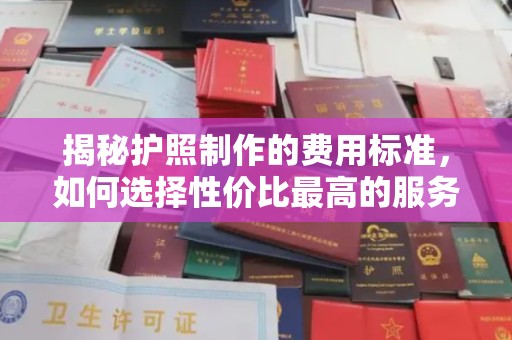 市中区揭秘护照制作的费用标准，如何选择性价比最高的服务？